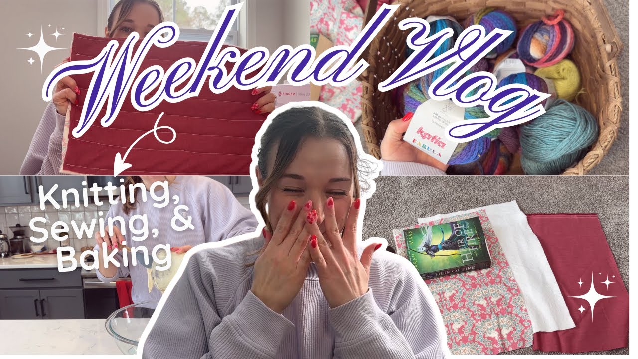 Snow Day Vlog: Thrifting Wool, Sourdough Pizza, & Sewing my First Gift 🎀🐶