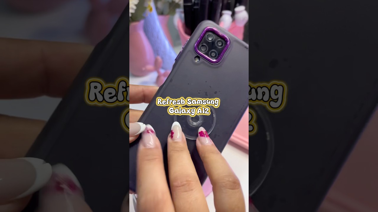 Galaxy A12 glow up ✨🫧🤩#satisfyingvideo #technology #asmr #samsung #galaxya12 #cleaning #tech
