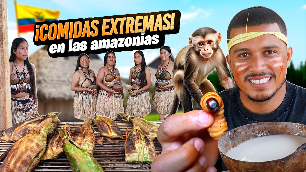 🍽️ &ldquo;Esto es lo que COMEN en la AMAZONIA de ECUADOR 😱🔥