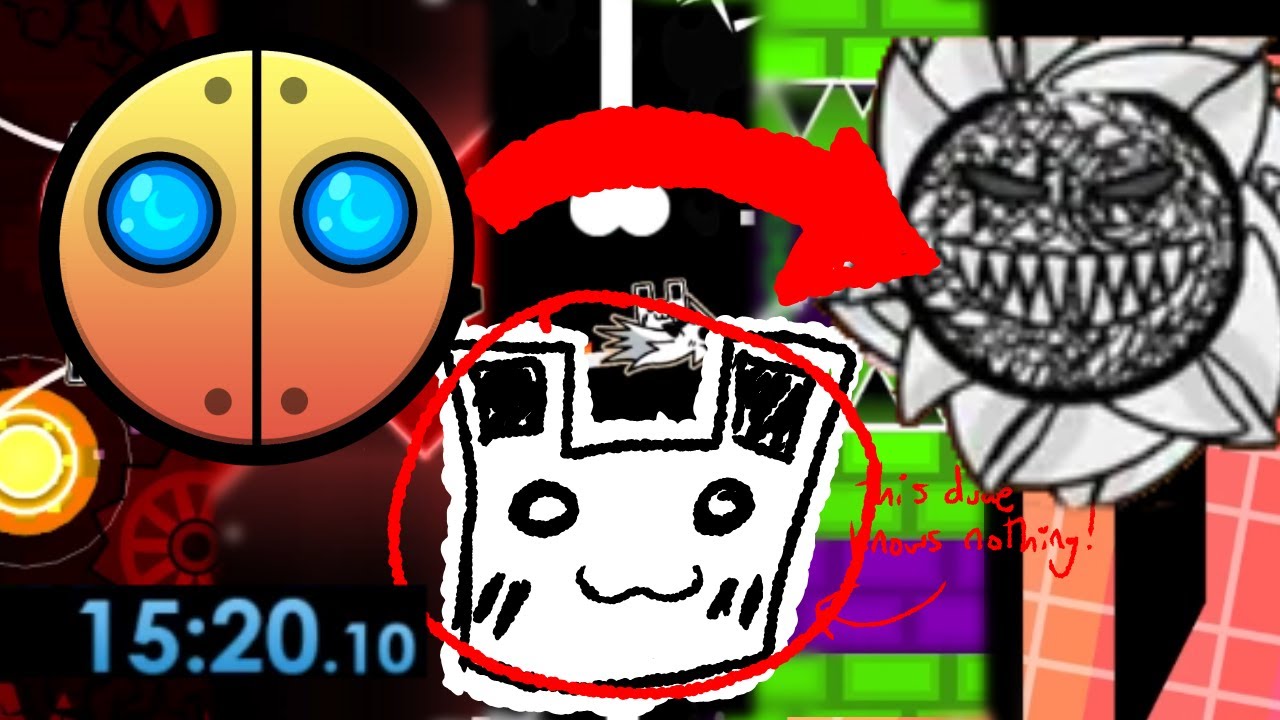 Geometry Dash Auto to Extreme Speedrun 15:20 @Official_Dre