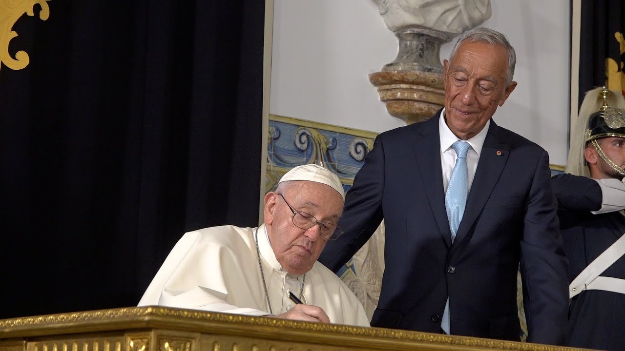 Chegada de Sua Santidade o Papa Francisco ao Palácio de Belém