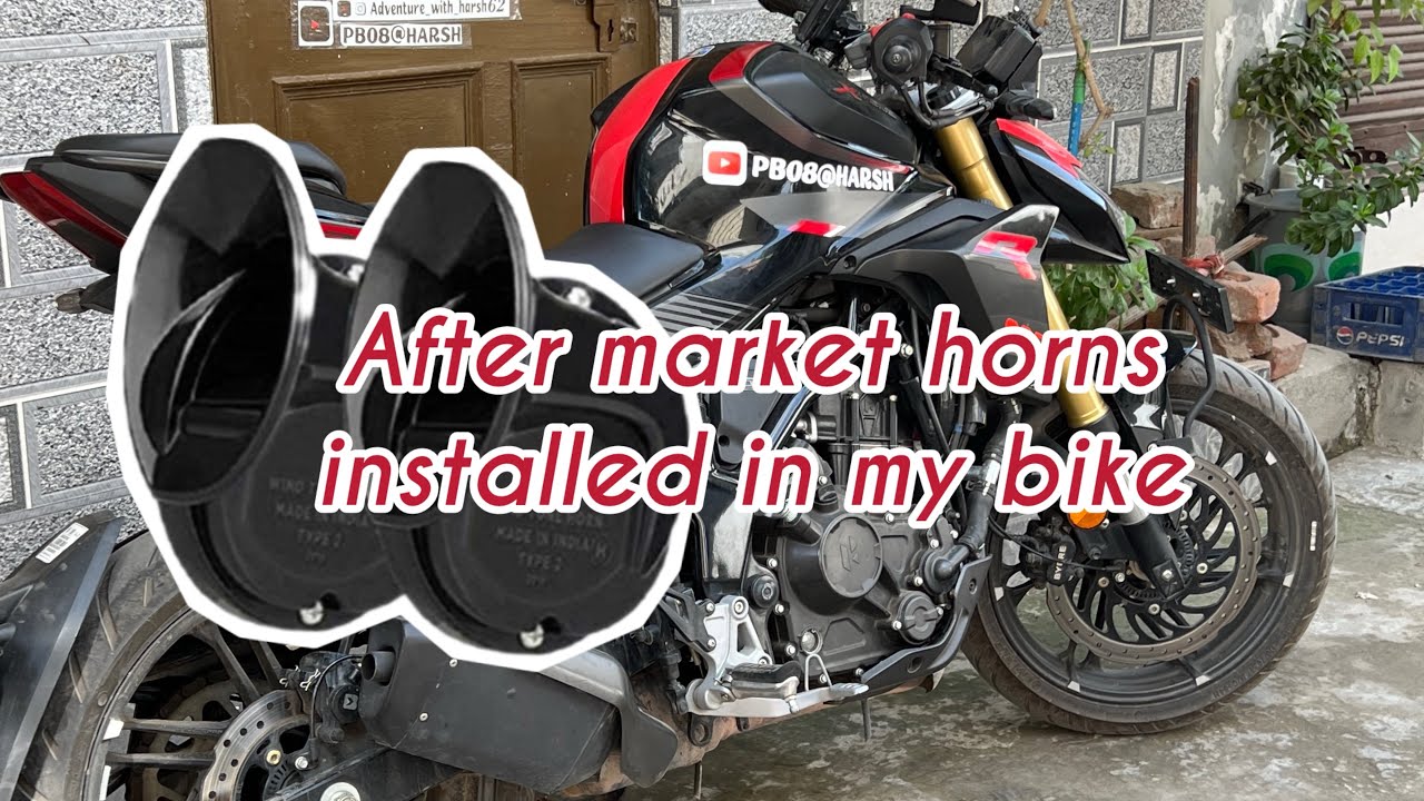 After market horns installed in my XTREME 250r☠️☠️🤖🤖