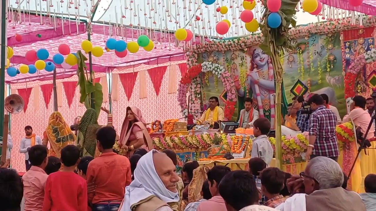 मनजेश शास्त्री जी ने वलमपुरा कथा मे ।। कृष्ण के जन्म पर सबको नचाता @MANOJFRESHVLOGS