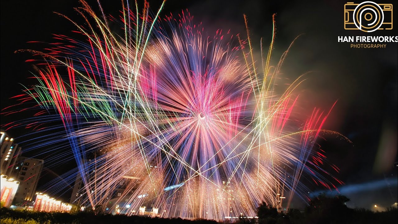 鶯歌囡仔炮讚南桃園金虎爺會大湖口分會 南巡會香圓滿煙火 風火輪煙火