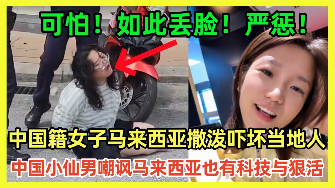 顶级可怕！中国仙女马来西亚当街撒泼吓坏马来西亚人；中国仙男嘲讽马来西亚食品科技与狠活！小粉红吐槽马来西亚什么都不如意｜Reaction Video｜小粉红｜马来西亚