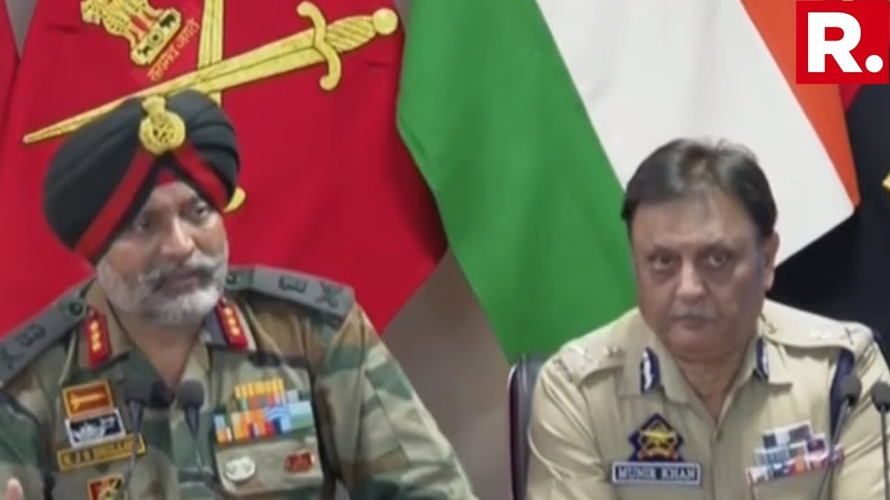 Indian Army-J&K Police Issue Joint Briefing, Reveal Arrests Of 2 Pakistan LeT Terrorists