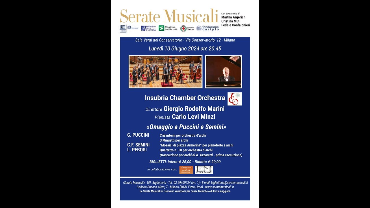 G. PUCCINI: "Crisantemi", Elegia per archi