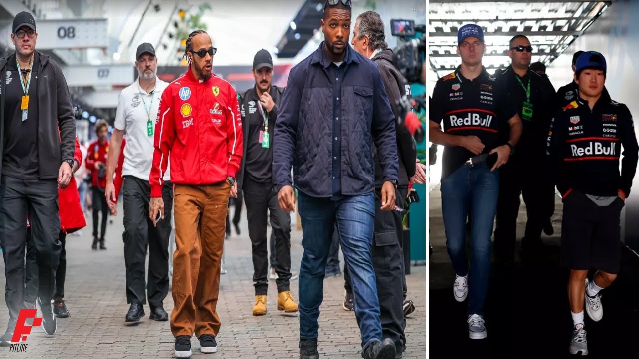 Hamilton & Verstappen Arrive with Bodyguards 🇧🇷 | Brazil GP 2025 | Footage Brazil GP 2025