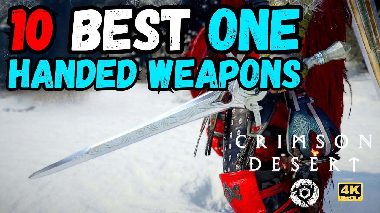 10 Best One Handed Weapons In Crimson Desert 🏹🔥 4K 60FPS #crimsondesert #gamingtips #rpg