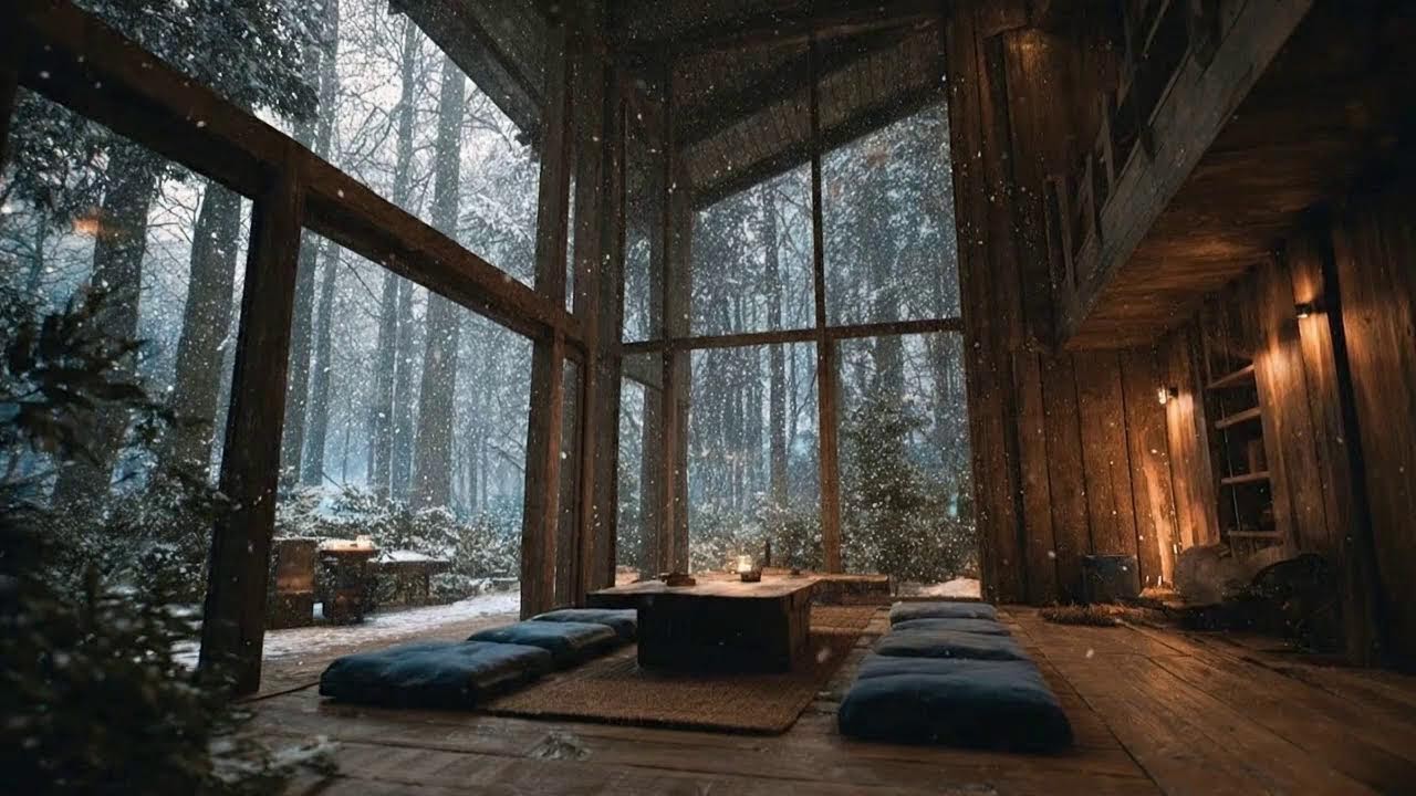 Rustic Cabin Sanctuary 🌲 Uplifting Bossa Nova for a Positive Day