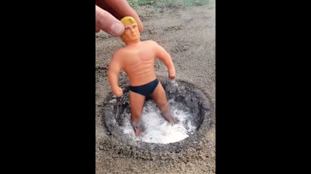 Experiment - Lava Vs Stretch Armstrong 😲 #Shorts #Experiment #Underground