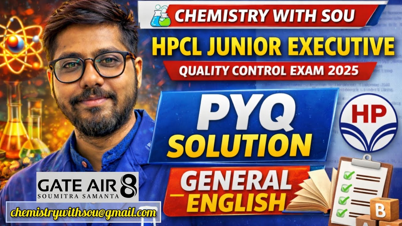 HPCL Junior Executive 2025 PYQ Solutions | General English Previous Year Questions | HPCL Exam .