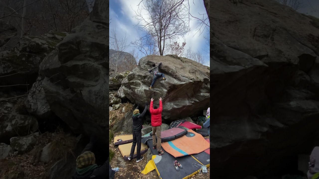 Il cavatappi FA (7C+/8A) Zocca Val Masino #climbing #rockclimbing #bouldering #boulder
