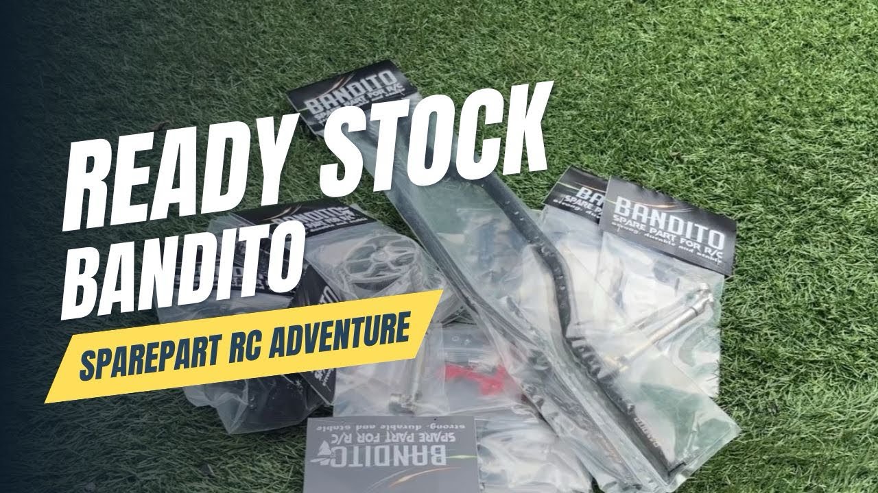 READY LAGI! PART METAL RC ADVENTURE BANDITO SKALA 1/10 🤩 #rcadventure #rccar #scx10ii #juangcook 