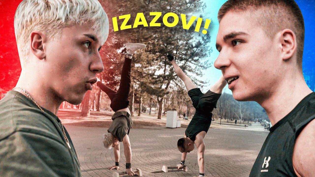 ZADAJEM IZAZOVE GIOSTHENICS-U KOJE MORA DA PONOVI! (Povredio se..)