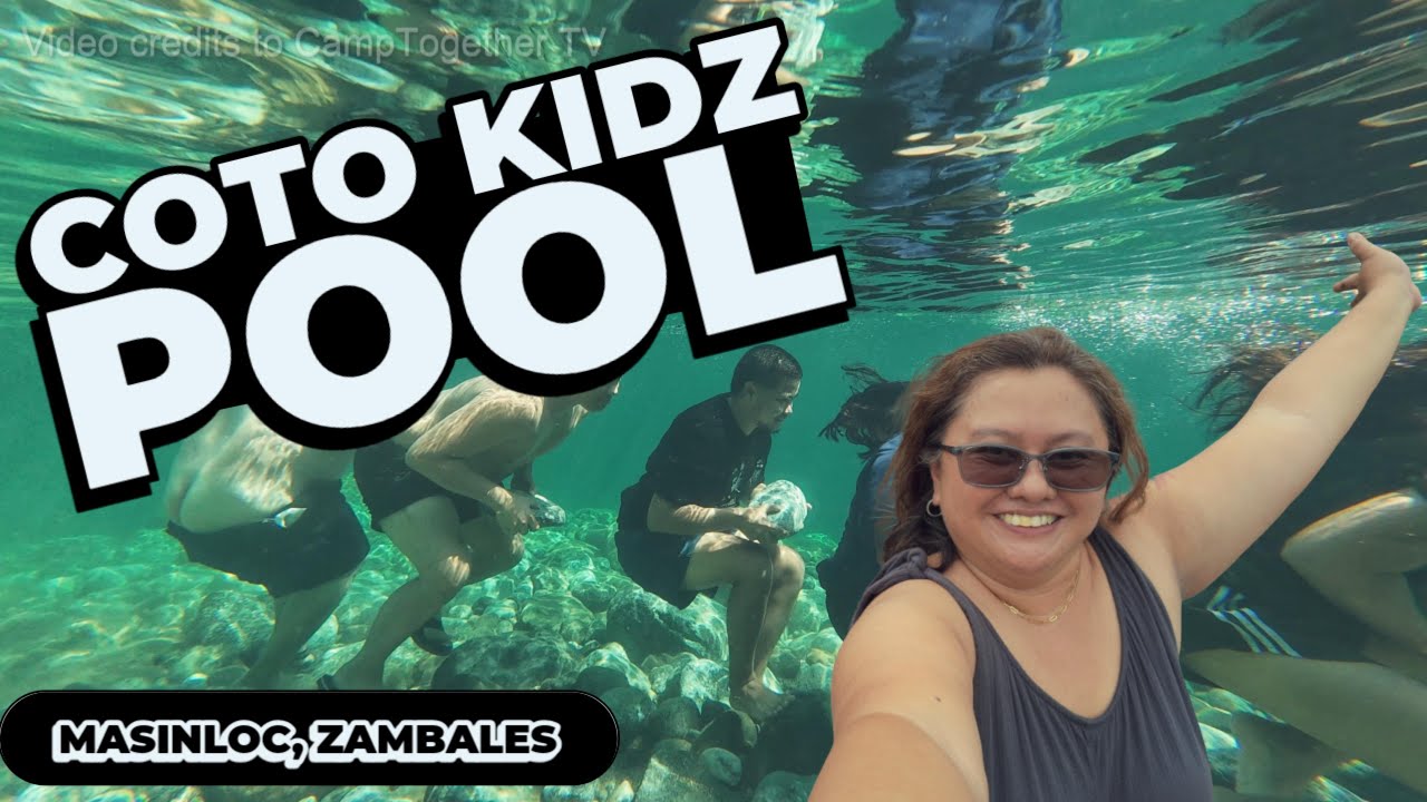 Campsite na may napaka-linaw na ilog || Coto Kidz Pool, Masinloc Zambales
