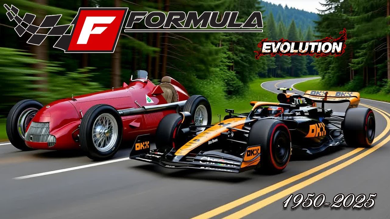 F1 EVOLUTION 1950 2025 — From Classic Legends to Modern