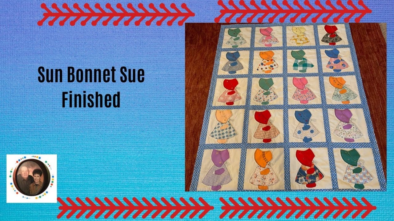 Sun Bonnet Sue Finished @NikkelandDimeDecor