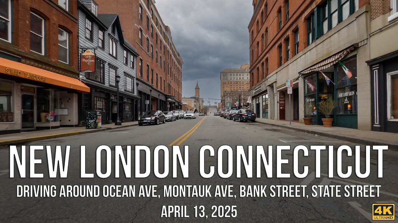 Driving around New London, Connecticut on April 13, 2025.