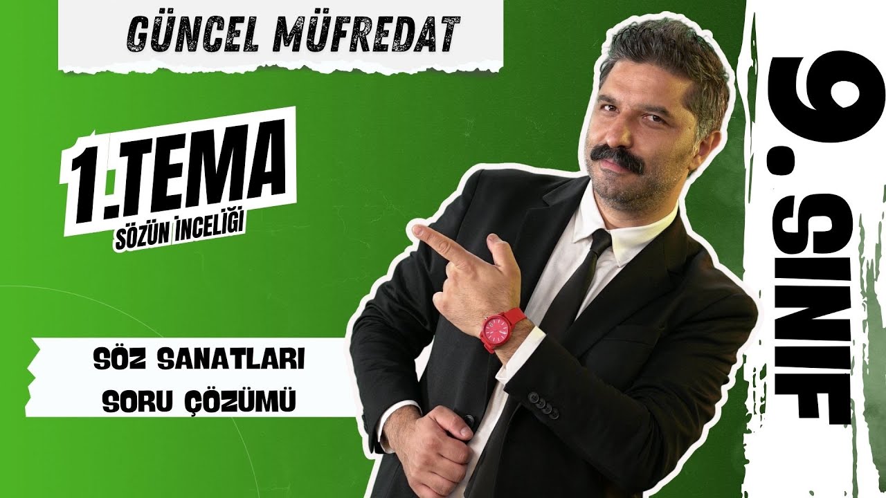 Söz Sanatları | SORU ÇÖZÜMÜ | Türk Dili ve Edebiyatı