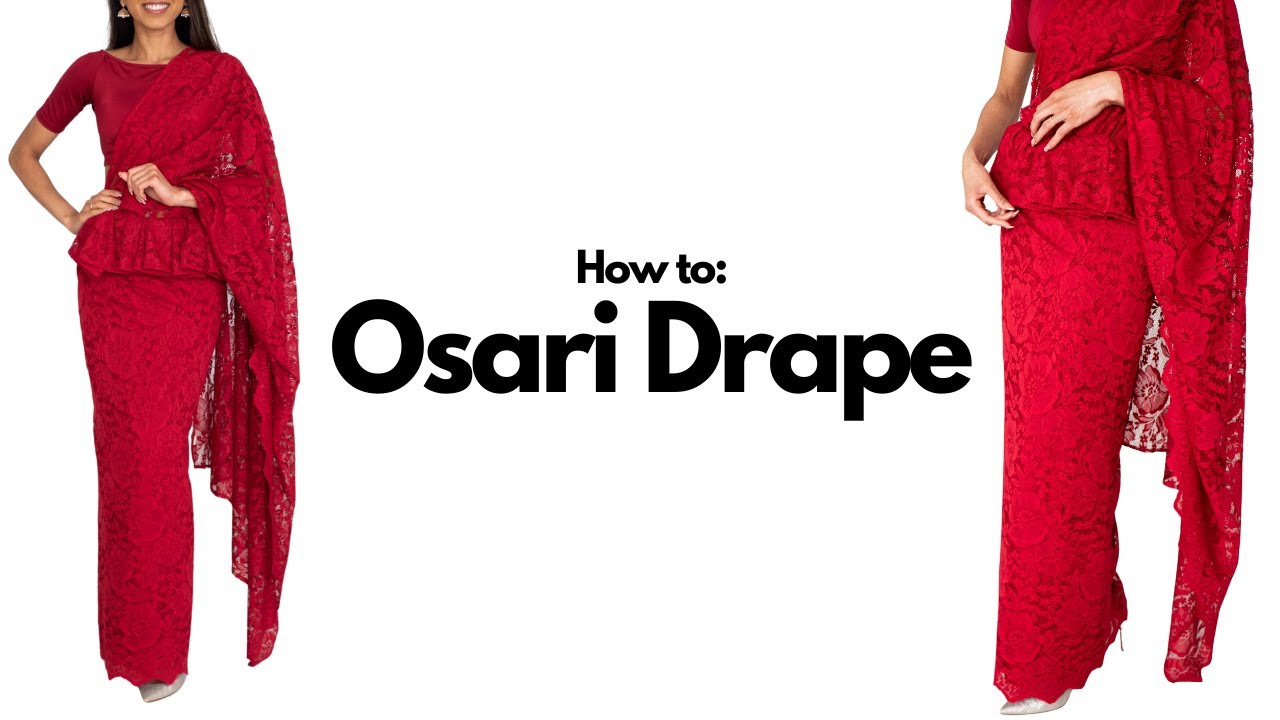 How to Osari Drape | Different Styles of Saree Draping | How to Drape a Saree Perfectly | Tia Bhuva
