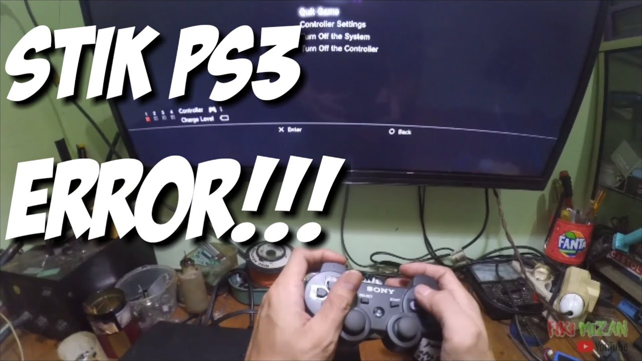 STIK PS3 ERROR MENCET SENDIRI | tutorial playstation