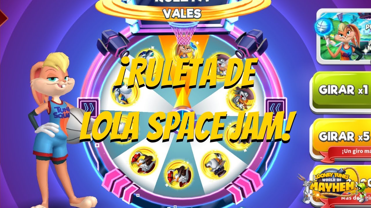 ¡Giramos La Ruleta de Lola Machacadora de Space Jam! - Looney Tunes WOM