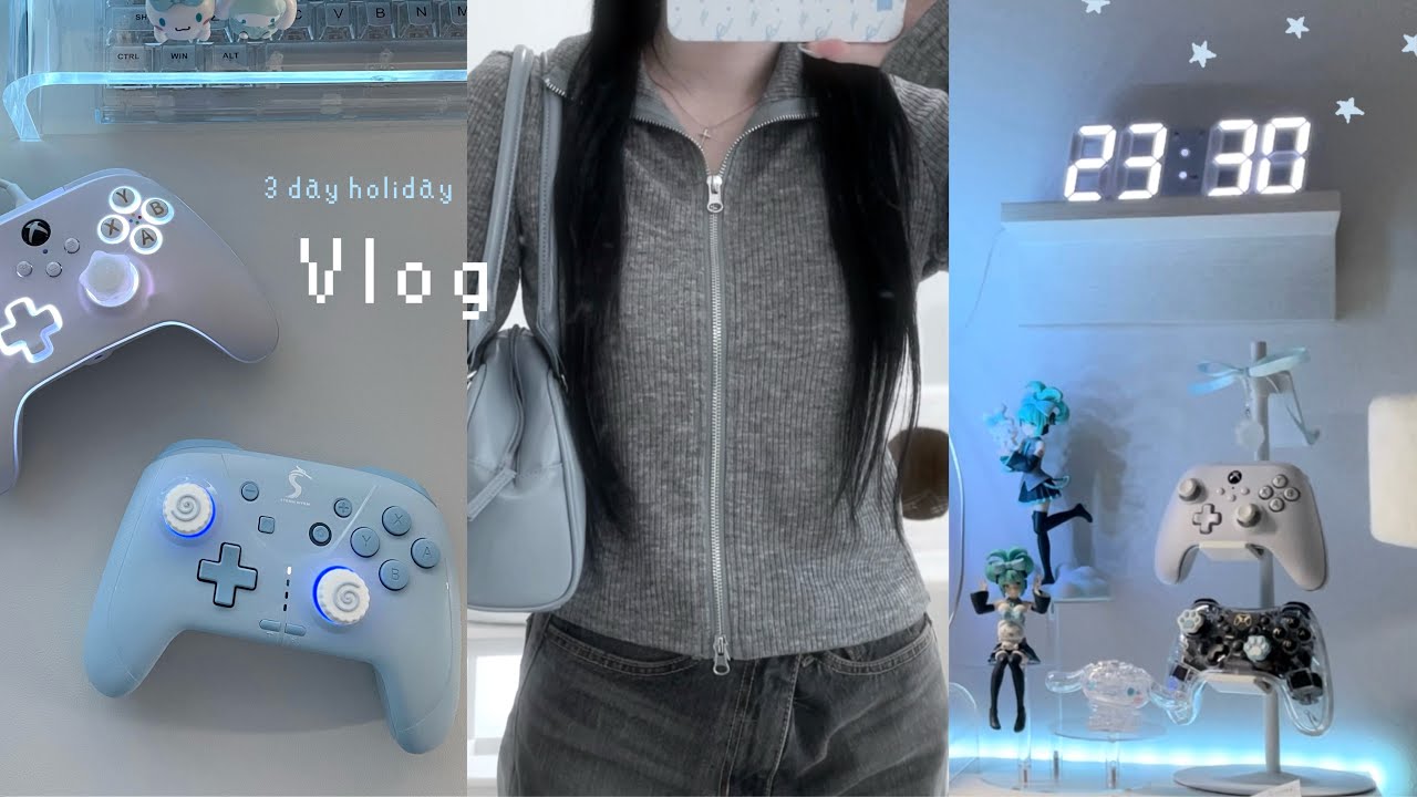 Vlog︱ひきこもりの3連休..★ ひとり映画 ⋆ Newコントローラー開封してゲームする ⋆﻿ 原神 ⋆﻿ MH R/SB