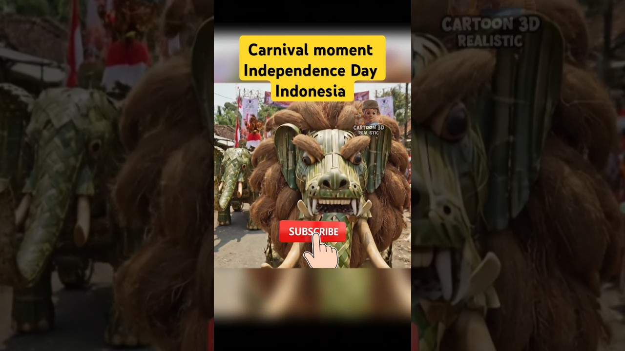Carnival moment independence day Indonesia 🇮🇩  02 #realistic #shorts #indonesia #carnival #carnaval