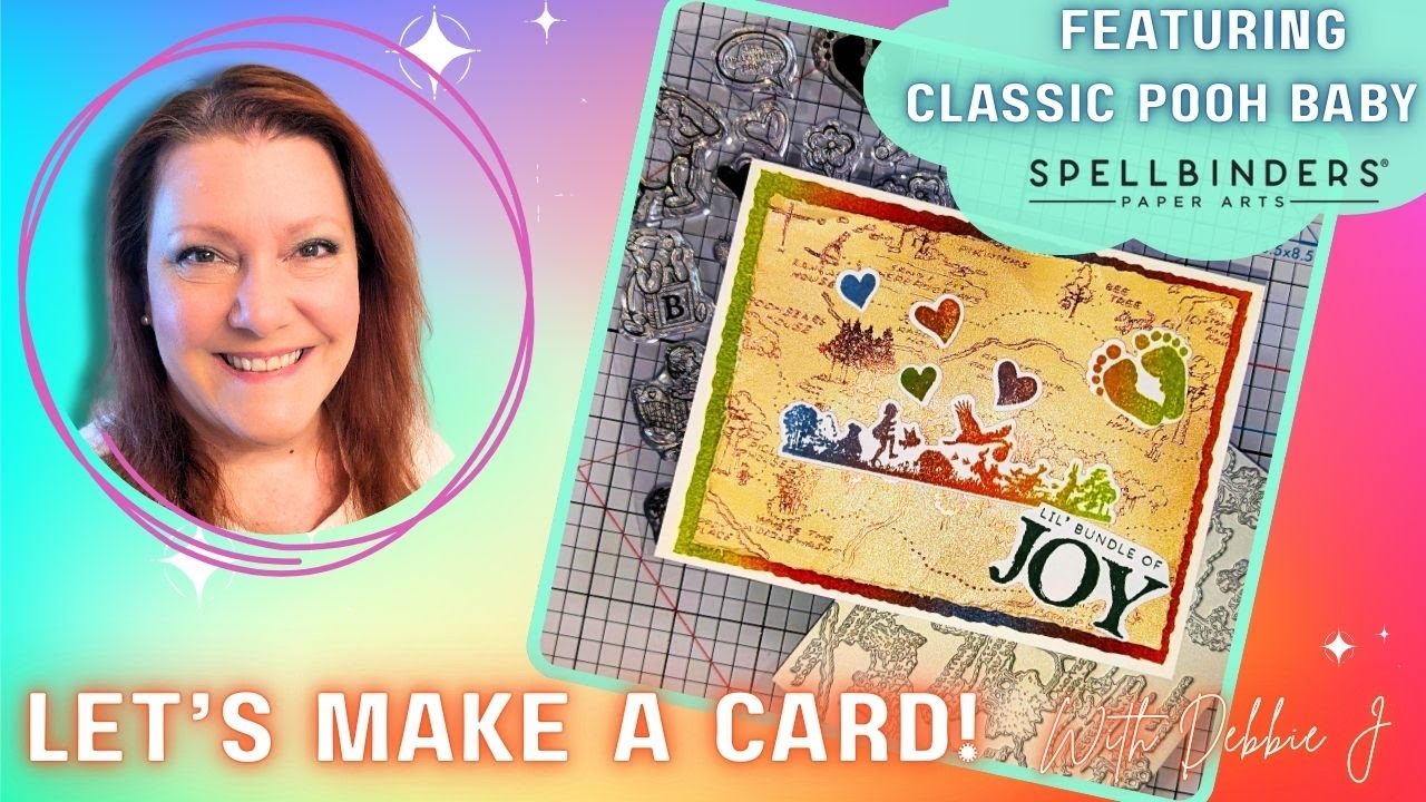 NEW Classic Pooh Baby Collection from Spellbinders | Let's make a card with Debbie J