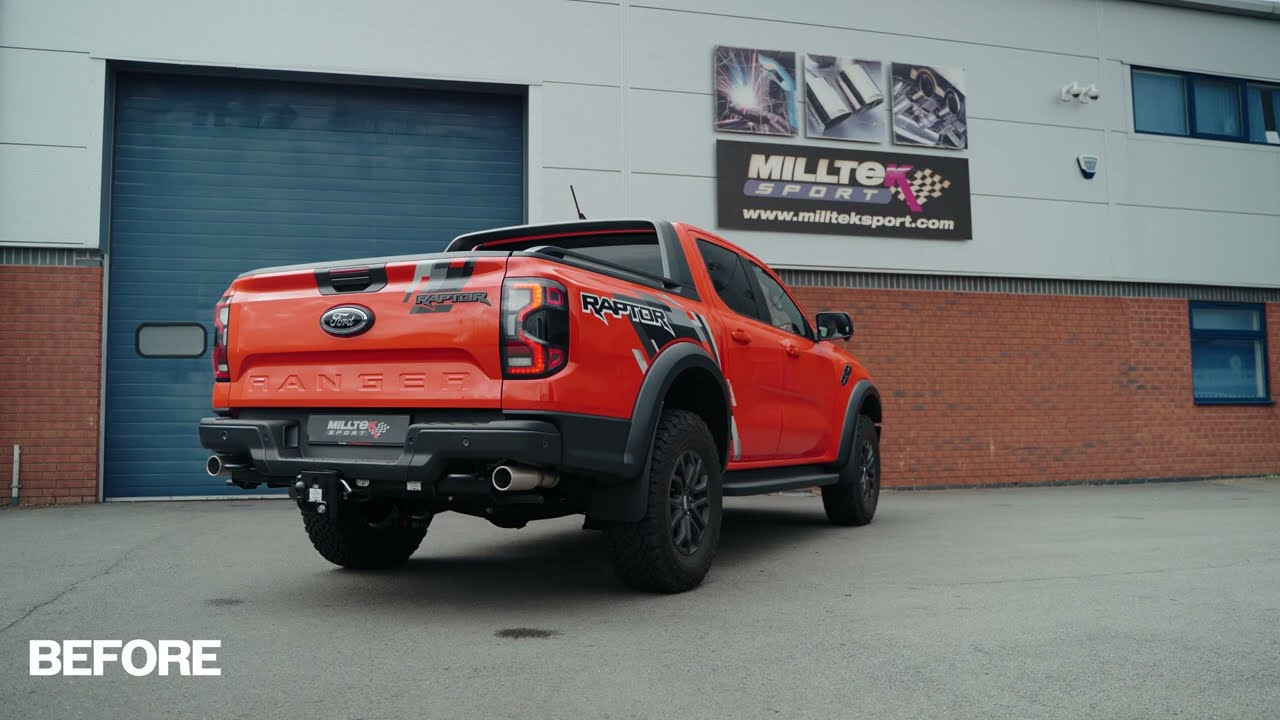 Ligne d'échappement Inox à valves MILLTEK pour FORD Ranger RAPTOR V6 2023+ by SupRcars.fr