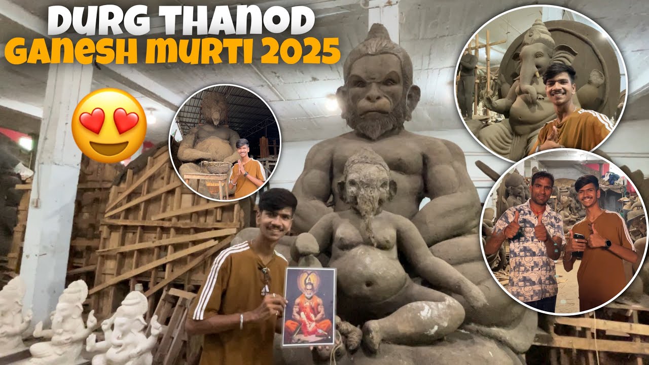दुर्ग थनौद गणेश मूर्ति 2025 | Durg Thanod Ganesh Murti 2025 😍 Haan Bhai Ashish Vlogs