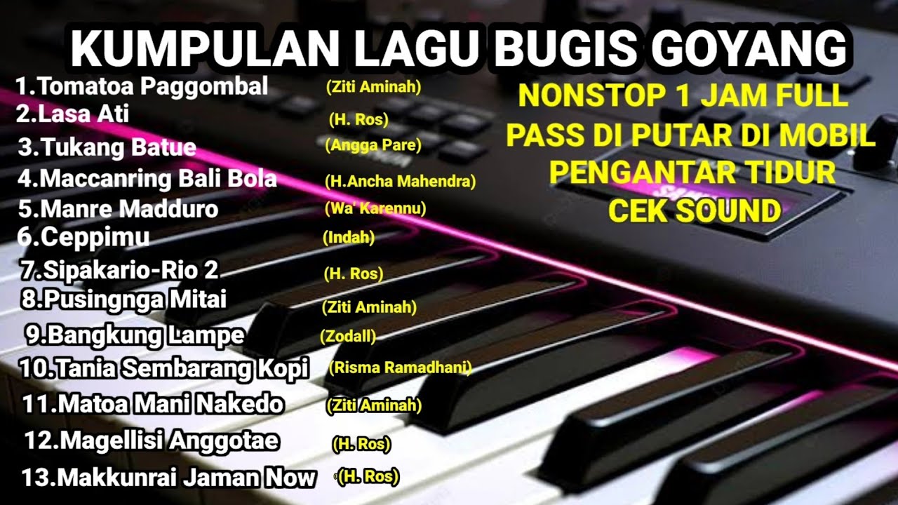 KUMPULAN LAGU BUGIS GOYANG FULL 1 JAM NONSTOP || COCOK DI PUTAR DI MOBIL
