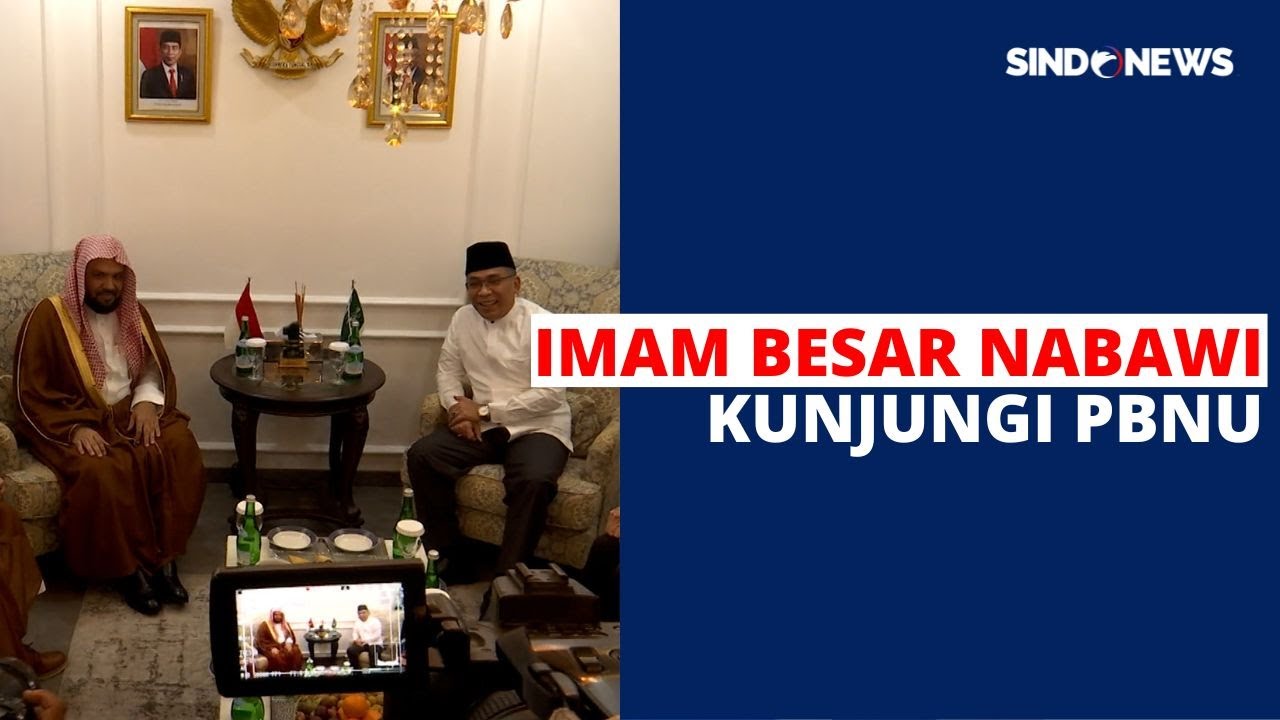 Imam Besar Nabawi Kunjungi Kantor PBNU, Disambut Gus Yahya