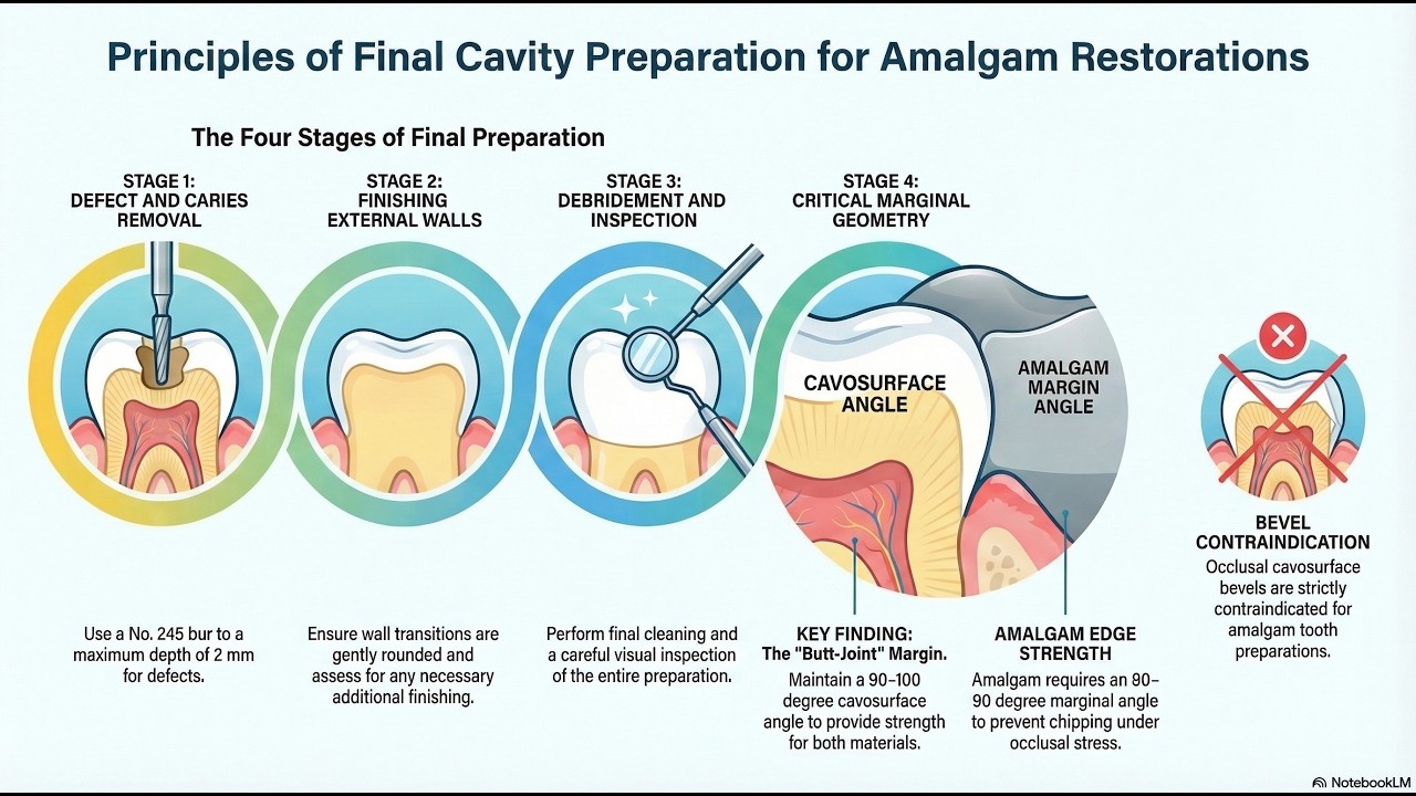 Final Preparation for Amalgam: The 90-Degree Butt Joint (Lecture 10)