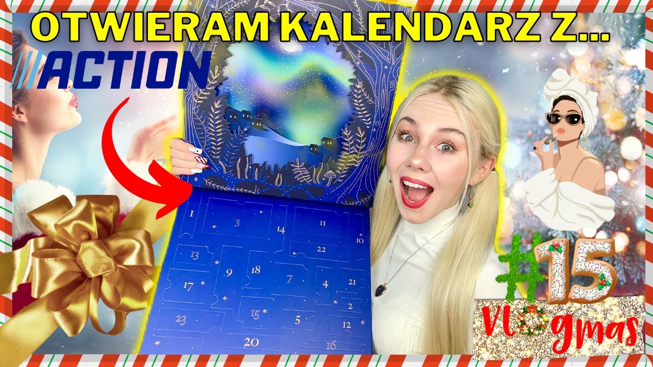🎁 OTWIERAM KALENDARZ ADWENTOWY Z ACTION Vol.2💄🗓🎄 | VLOGMAS #15 | Pattje
