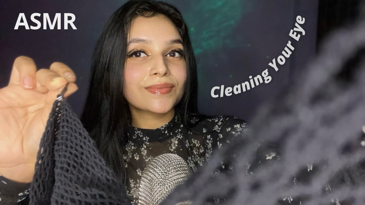ASMR | CLEANING YOUR EYE TILL YOU FALL ASLEEP!👁️✨ (Personal Attention + Mouth Sounds)