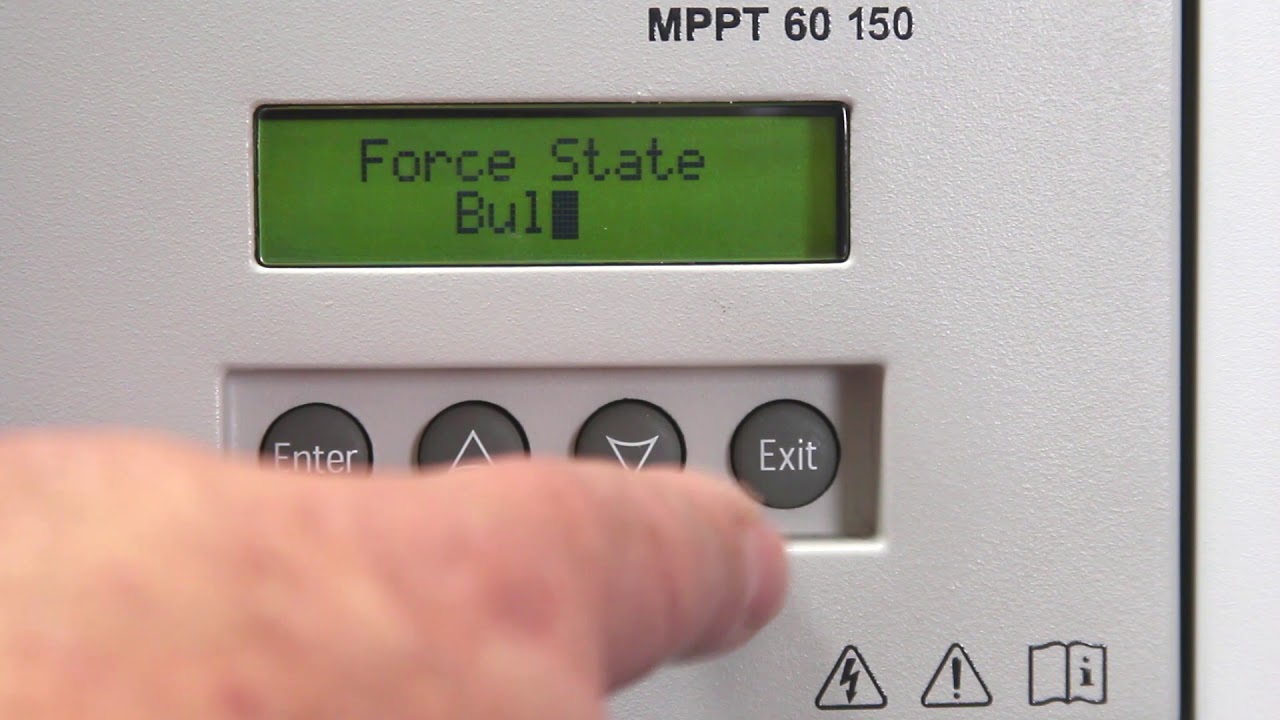 Conext MPPT 60 150 - Product Knowledge Series Part 2 - Menu Structure