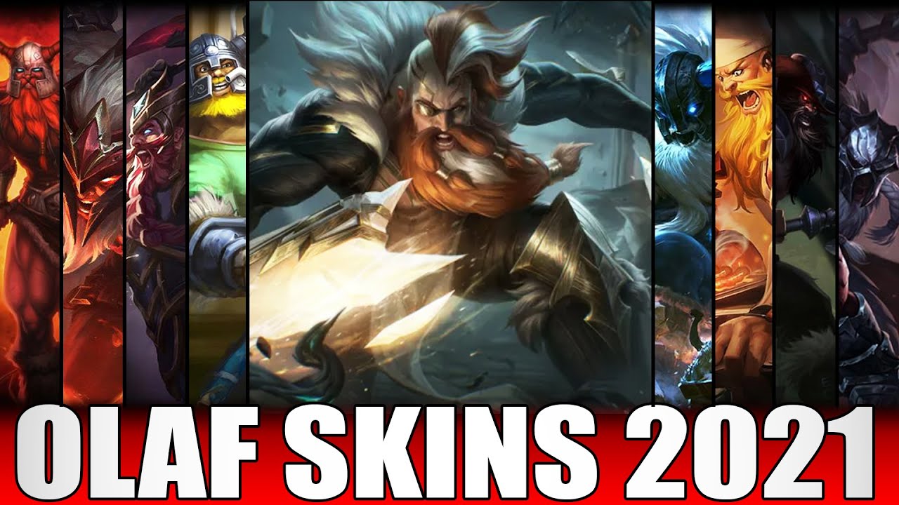 ALL OLAF SKINS 2021 - Including Sentinel Olaf Skin Spotlight (League of Legends)