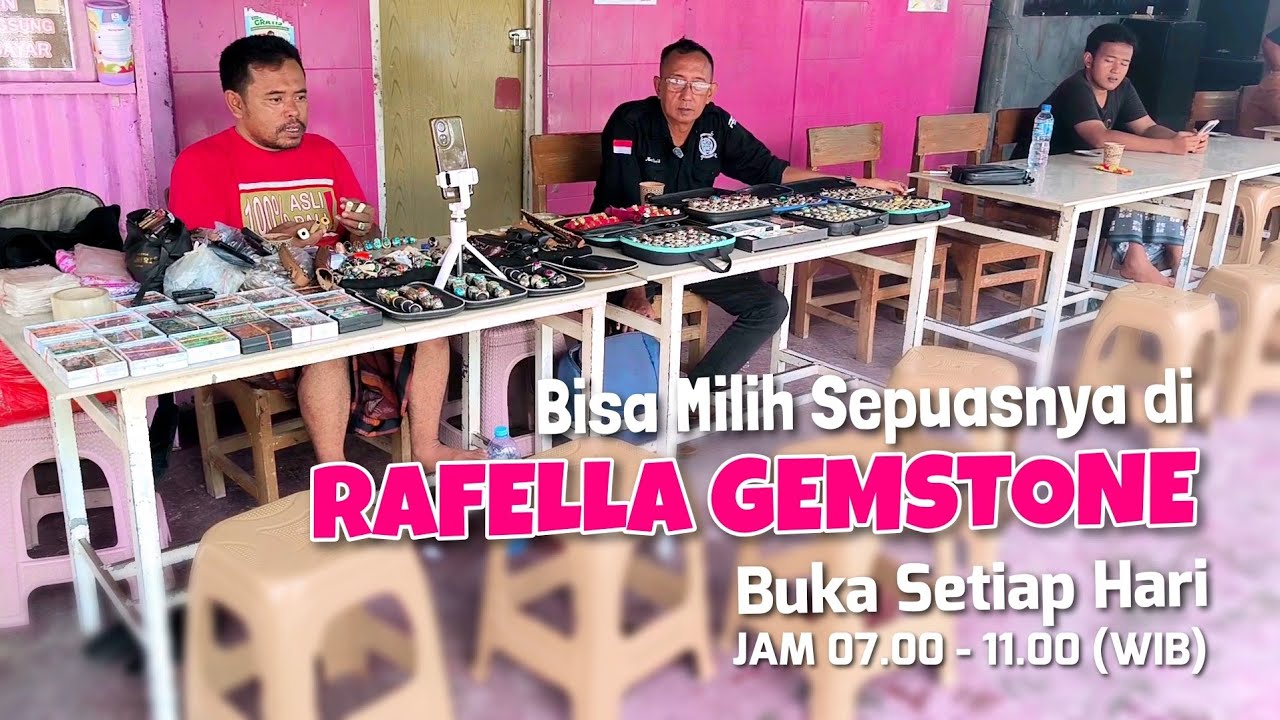 TEMPAT NGUMPULNYA KOLEKTOR BATU AKIK & PERMATA ❗ di Cafe Rafella Gemstone Surabaya #4newsgoo 