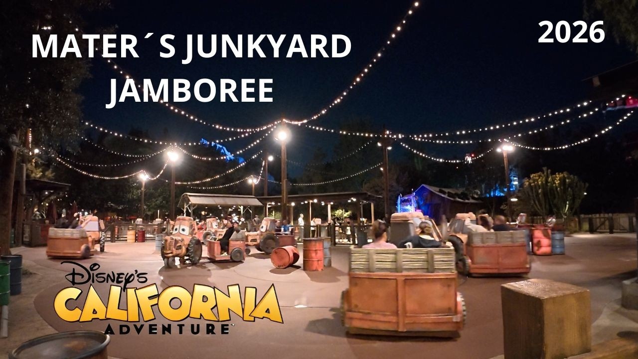 Mater´s Junkyard Jamboree 2026 (4K) Disney California Adventure - Cars Land