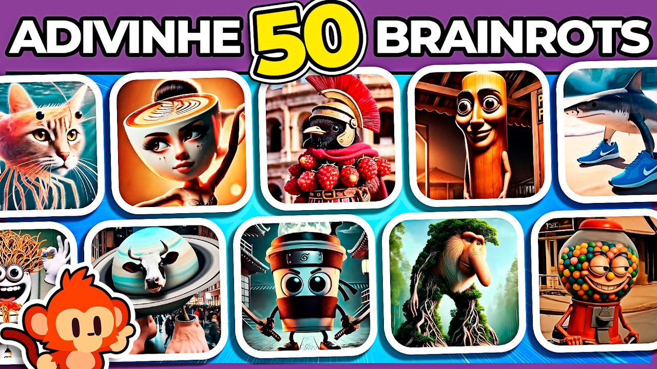 🦈👟 ADIVINHE 50 BRAINROTS ITALIANOS🍊🐊☕🐮 | 3% acerta todos os nomes | #quiz #macaquiz
