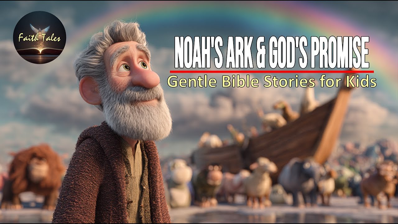 Gentle Bible Stories for Kids: Noah’s Ark & God’s Promise 🌈 | Animated Faith Tale