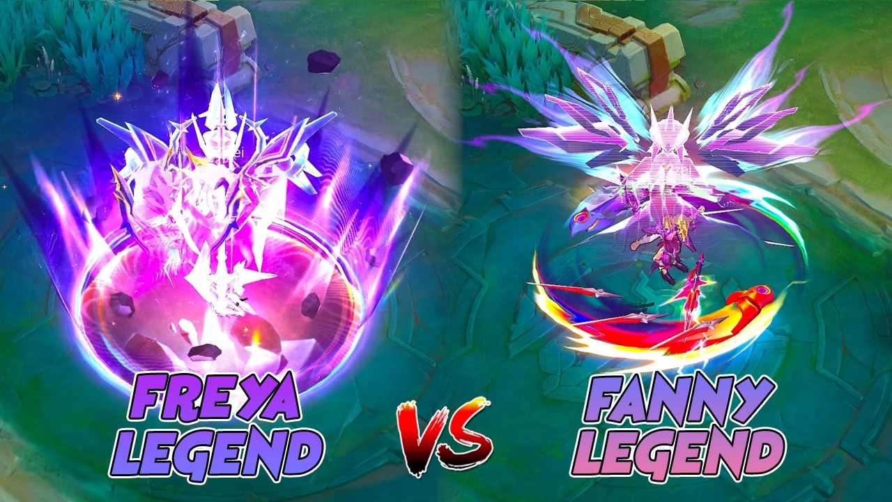 Freya Galactic Vanquisher Legend VS Fanny Galactic Starhawk Legend Skin Comparison | MLBB