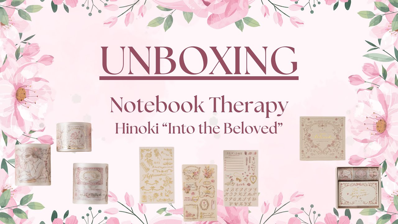 UNBOXING: Notebook Therapy Hinoki Stationery Haul - Into the Beloved PET Tape, Stamps & Ephemera