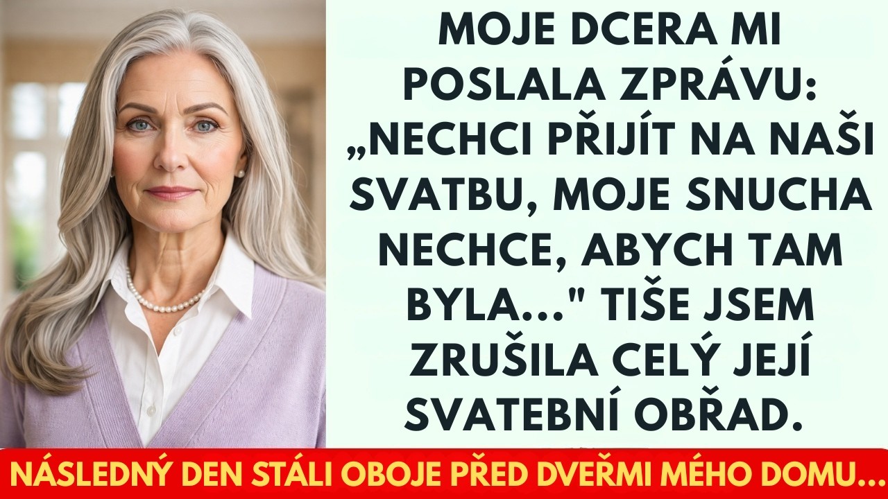 Moje dcera mi napsala: „Nepřijď na mou svatbu! Moje tchyně tě nechce vidět.“ Odvolala jsem…!