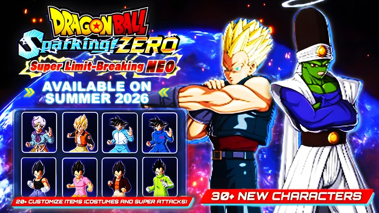 DRAGON BALL: Sparking! ZERO NEW DLC 4 Characters Transformations & Customizations!
