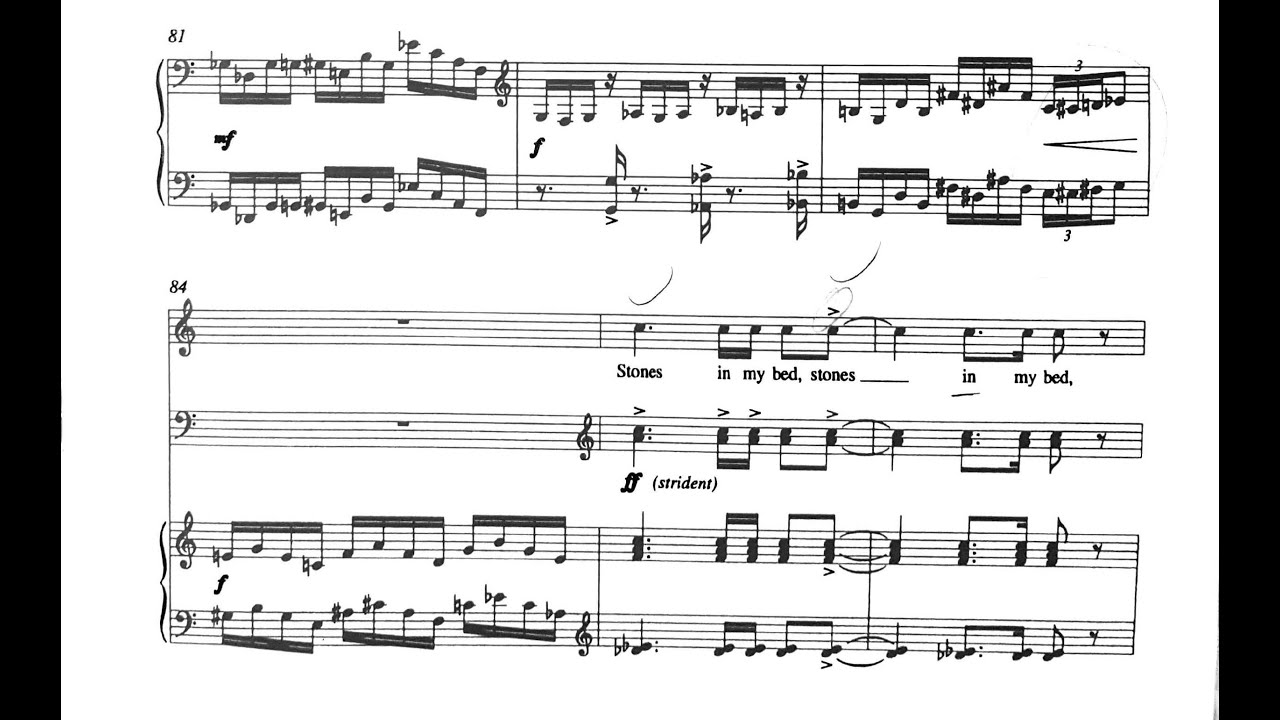 André Previn - Four Songs for Soprano, Cello and Piano (1994) [Score-Video]
