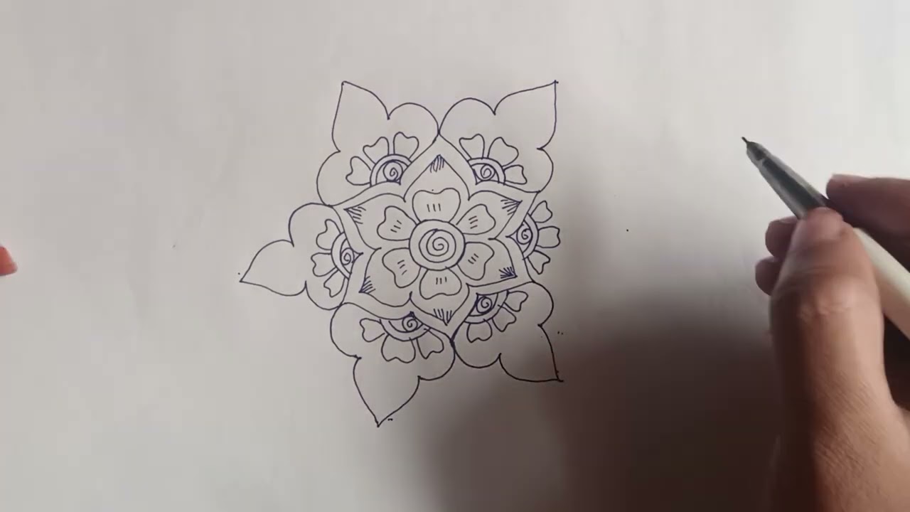 Easy and simple rangoli design for sankranti 