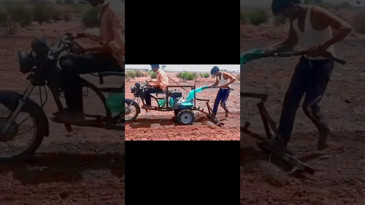 jugaad on power weeder #powertiller #jugaad #trending #new #krushimantra #farmmachinery #farmer